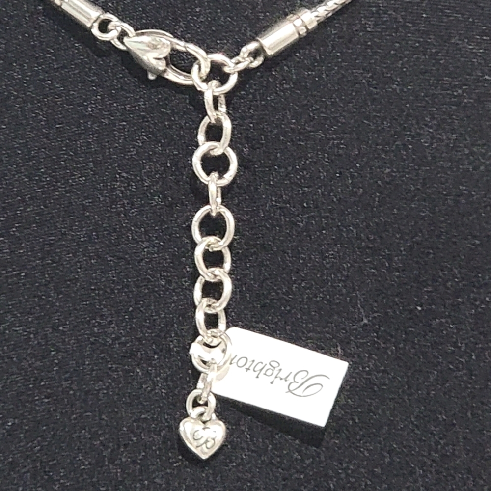 RETIRED BRIGHTON NWT REGINA AMETHYST PENDENT NECKLACE WITH HEART TIN - Picture 6 of 7